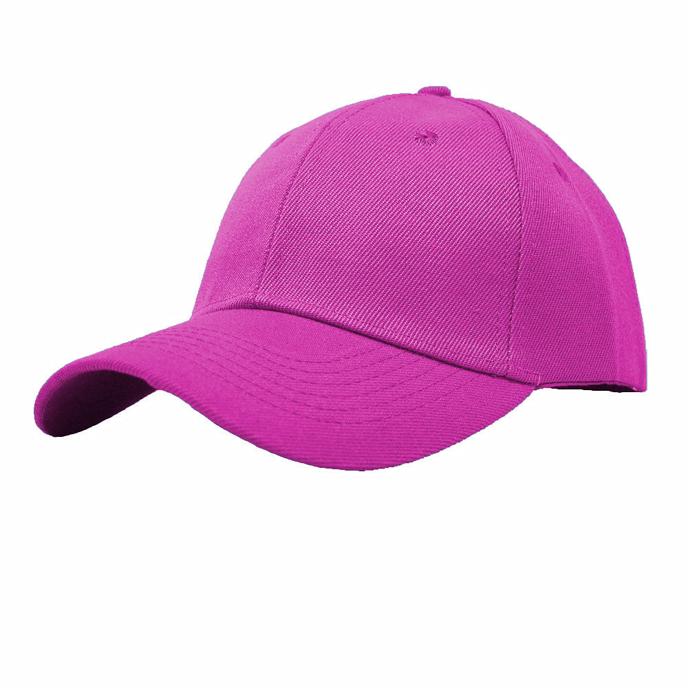 Unisex Plain Solid Baseball Cap Blank Curved Sun Visor Army Ball Hat
