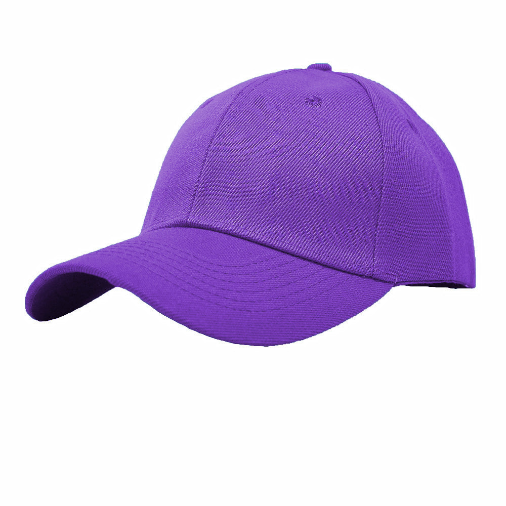 Unisex Plain Solid Baseball Cap Blank Curved Sun Visor Army Ball Hat