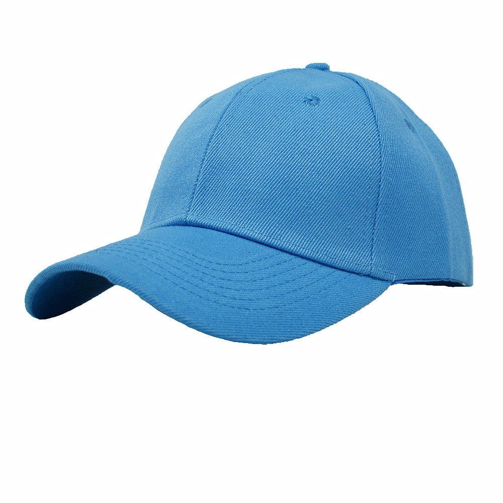 Unisex Plain Solid Baseball Cap Blank Curved Sun Visor Army Ball Hat