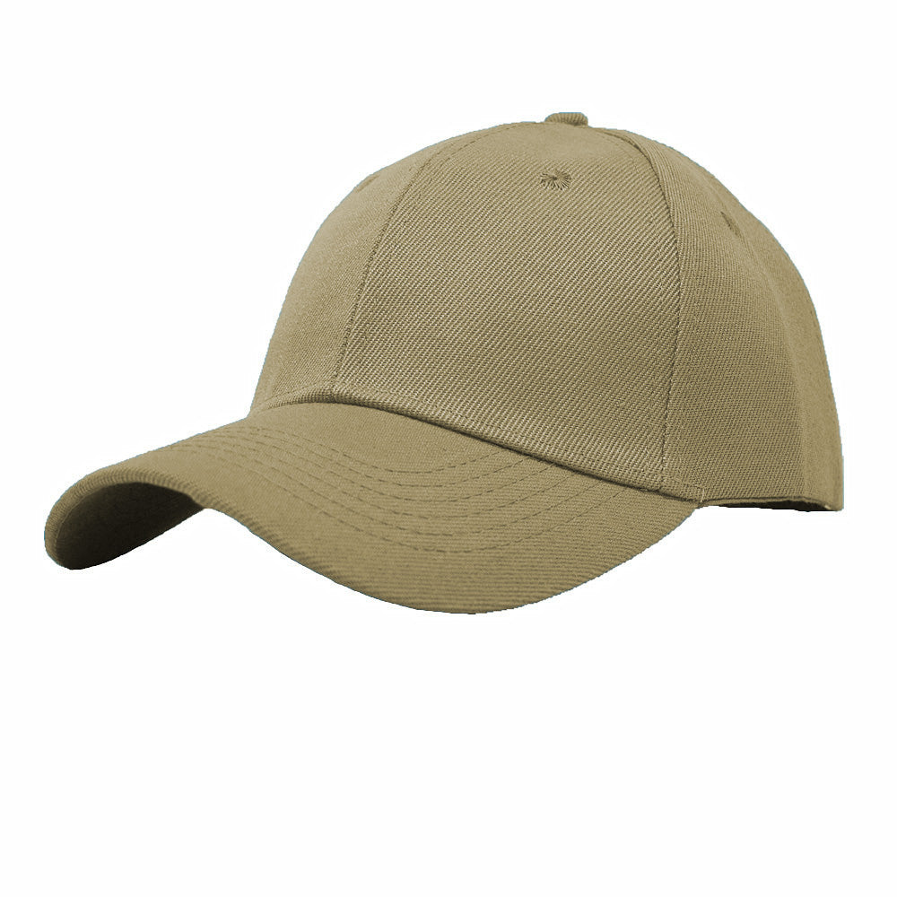 Unisex Plain Solid Baseball Cap Blank Curved Sun Visor Army Ball Hat