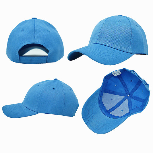 Unisex Plain Solid Baseball Cap Blank Curved Sun Visor Army Ball Hat