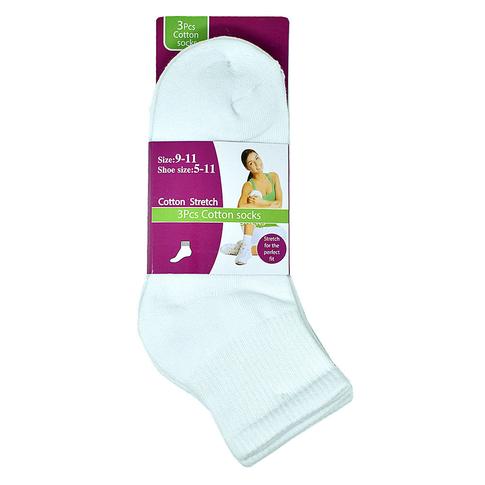 Women's Ankle Socks - Size 9-11, White