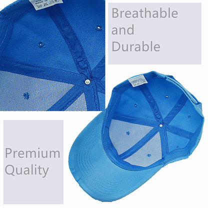 Unisex Plain Solid Baseball Cap Blank Curved Sun Visor Army Ball Hat