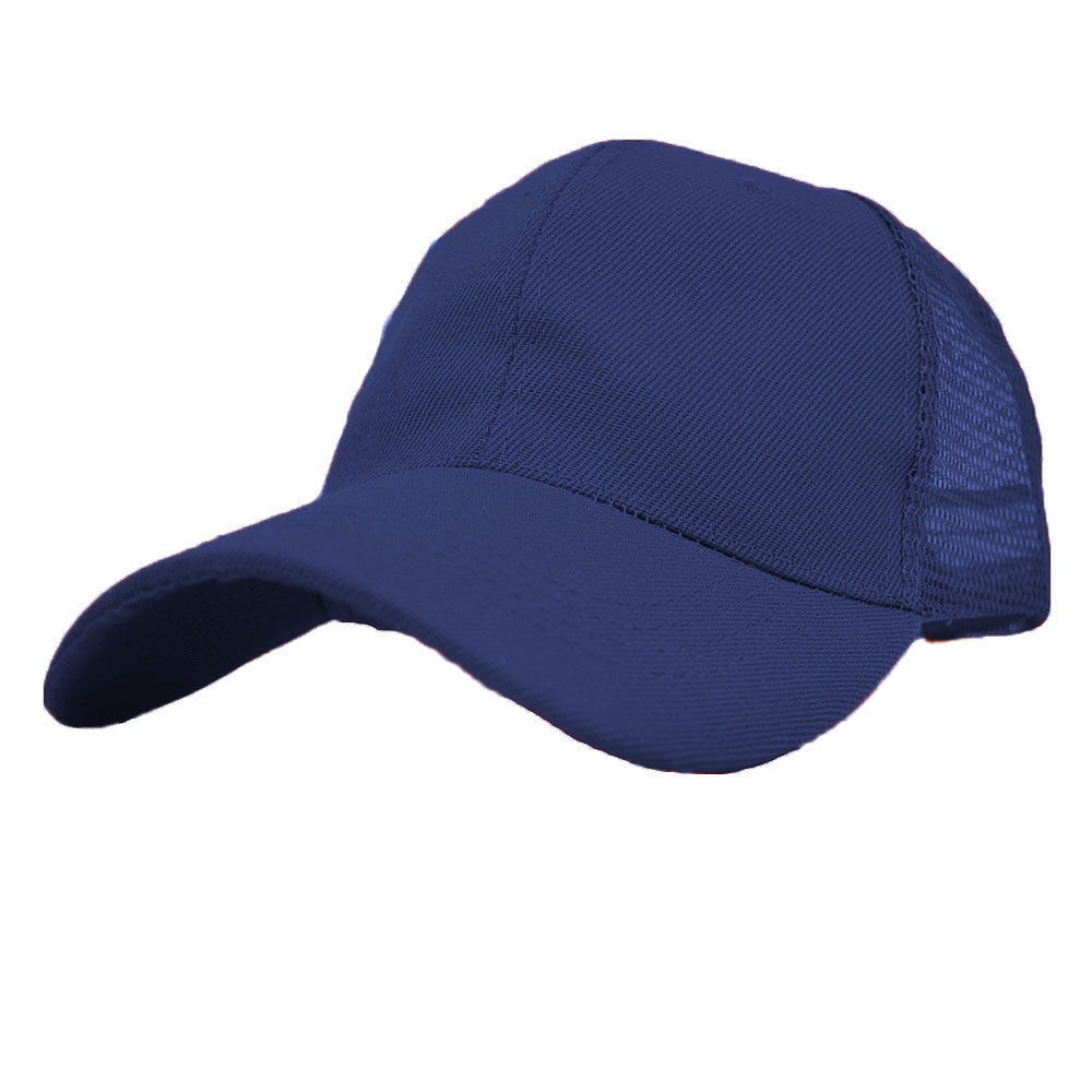 Unisex Trucker Mesh Back Cool Solid Baseball Cap Sun Visor Blank Hats