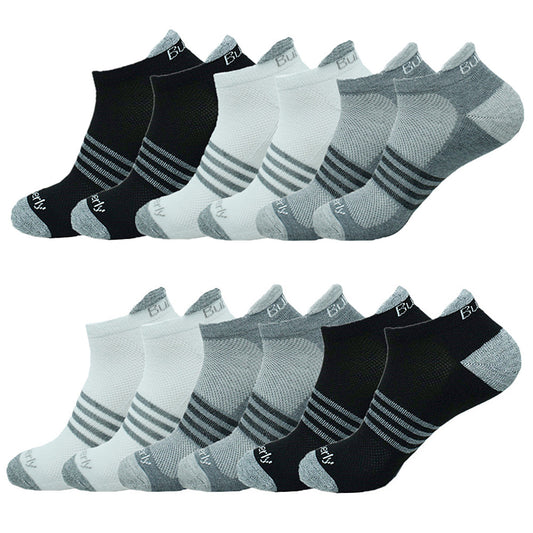 Men's Athletic Premium Cotton Cushioned Ankle Tab Sports Socks Size 9-13