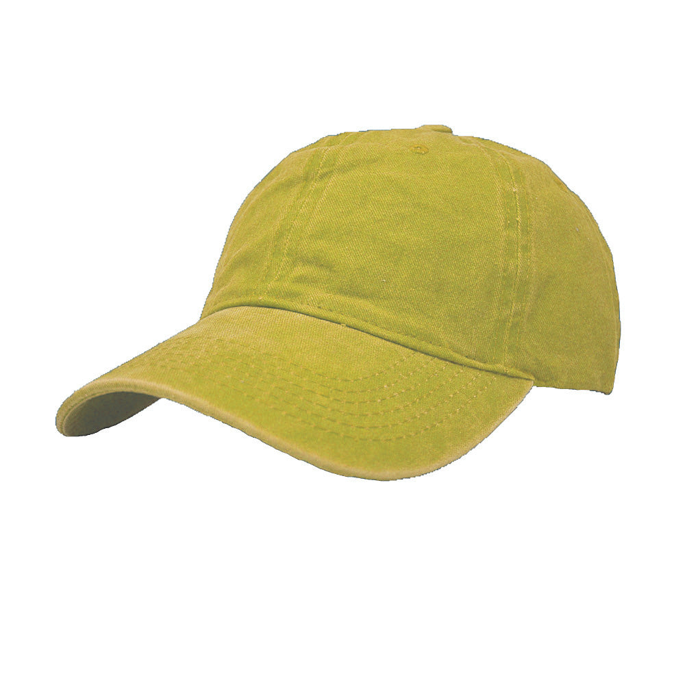 Unisex Solid Dyed Washed 100% Cotton Polo Style Baseball Dad Cap Hats