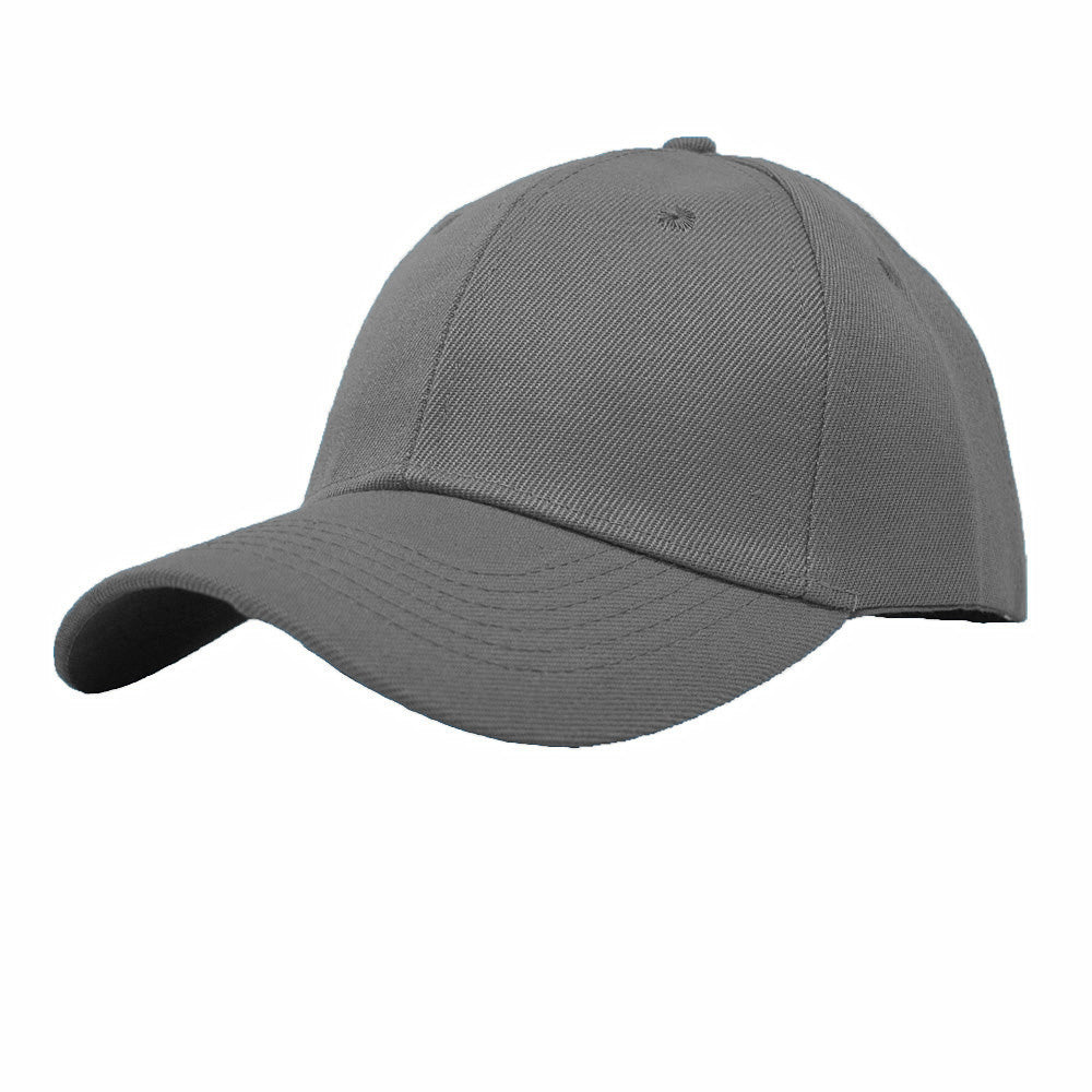 Unisex Plain Solid Baseball Cap Blank Curved Sun Visor Army Ball Hat