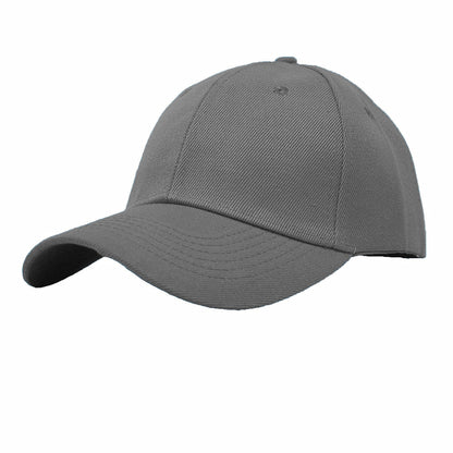 Unisex Plain Solid Baseball Cap Blank Curved Sun Visor Army Ball Hat