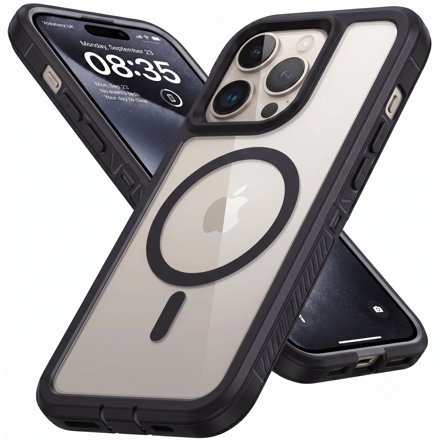 For Apple iPhone 16 16e 16 Plus Pro Max Shockproof Magnetic Case Dual-Layer Compatible With MagSafe Cover