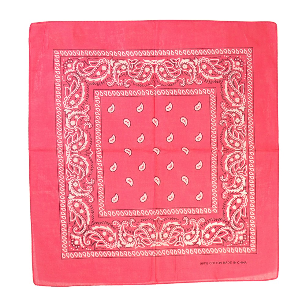 12Pcs Bandanas 100% Cotton Double Sided Paisley Print Head Wrap Scarf