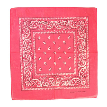 12Pcs Bandanas 100% Cotton Double Sided Paisley Print Head Wrap Scarf