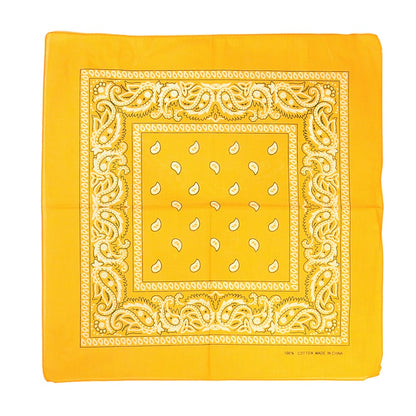 12Pcs Bandanas 100% Cotton Double Sided Paisley Print Head Wrap Scarf