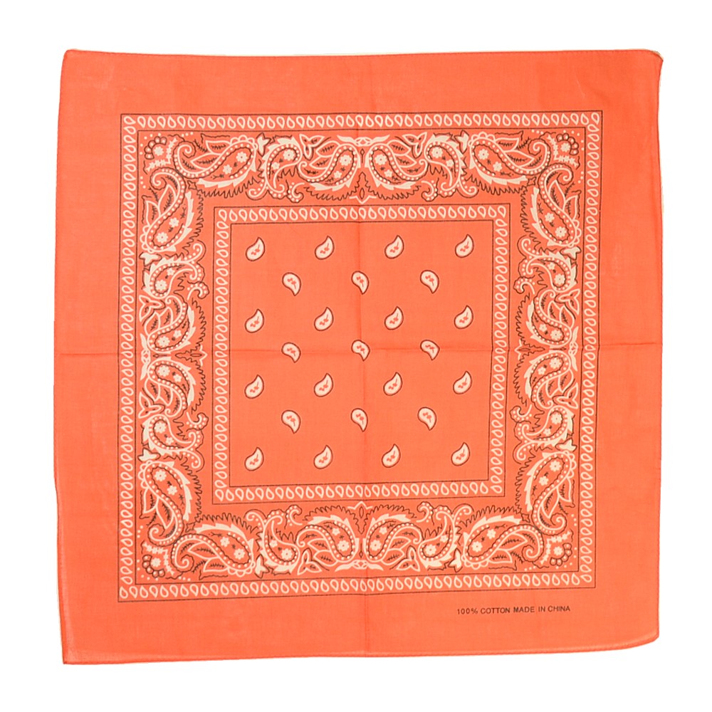 12Pcs Bandanas 100% Cotton Double Sided Paisley Print Head Wrap Scarf