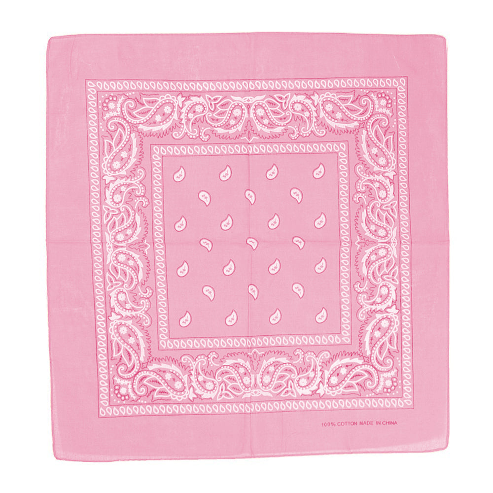 12Pcs Bandanas 100% Cotton Double Sided Paisley Print Head Wrap Scarf