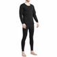 Men's Winter Fleece Lined Thermal Warm Soft Long Johns 100% Cotton Underwear Set