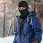 1 Hole Winter Knitted Full Face Mask Outdoor Warm Black Ski Balaclava Cover