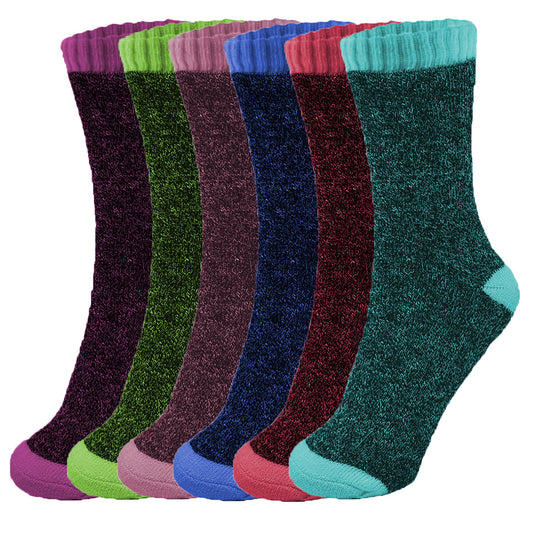 Women's Winter Thermal Heated Boots Warm Heavy Duty Crew Socks Size 9-11