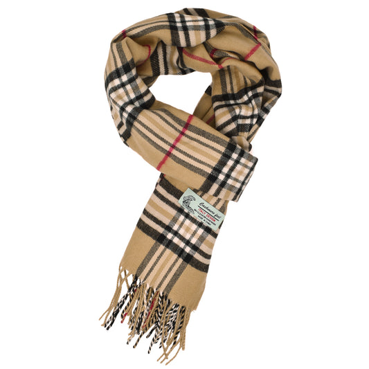 Unisex Winter Tartan Plaid Scarves Cashmere Feel Classic Super Soft Luxurious Scarf