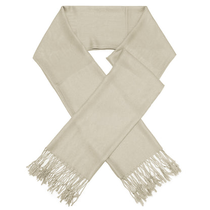 Women's Large Soft Silky Pashmina Shawl Wrap Plain Solid Wedding Scarf