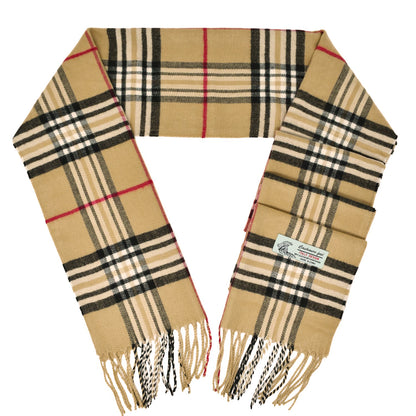 Unisex Winter Tartan Plaid Scarves Cashmere Feel Classic Super Soft Luxurious Scarf
