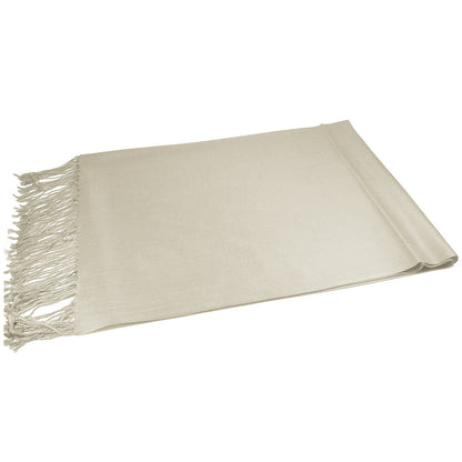 Women's Large Soft Silky Pashmina Shawl Wrap Plain Solid Wedding Scarf