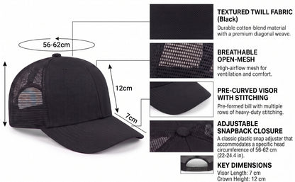 12-Pack Lot Unisex Mesh Back Baseball Cap Sun Visor Breathable Plain Blank Trucker Hats Adjustable Caps