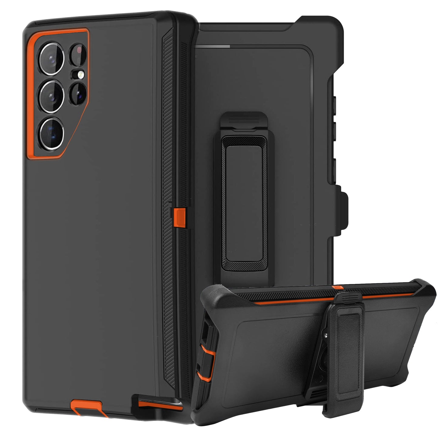 For Samsung Galaxy S26 S25 S24 S23 S22 S21 Plus Ultra Heavy Duty Shockproof Holster Case Cover with Belt Clip