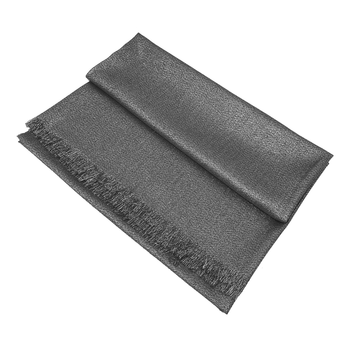 Women's Large Sparkling Glitter Metallic Soft Pashmina Shawl Wrap Scarf