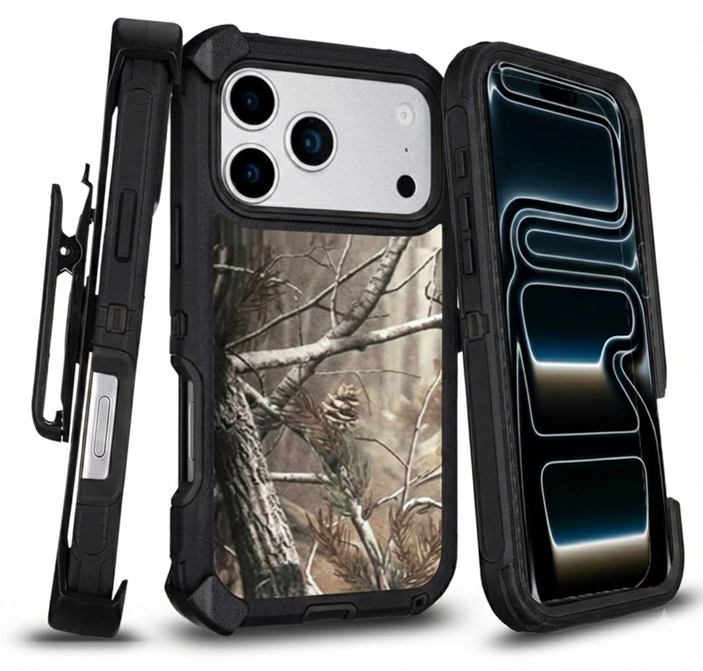 Heavy Duty Shockproof Holster Case For Apple iPhone 17 17e Air 16e 16 15 Plus 14 13 12 Pro Max Cover with Belt Clip