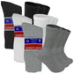 3-12 Pairs Men's Non Binding Top Circulatory Diabetic Crew Socks Size 9-15