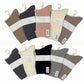 5 Pairs Women Classic Cable Knit Crew Socks Assorted Colors Mid Calf Boots Casual Socks