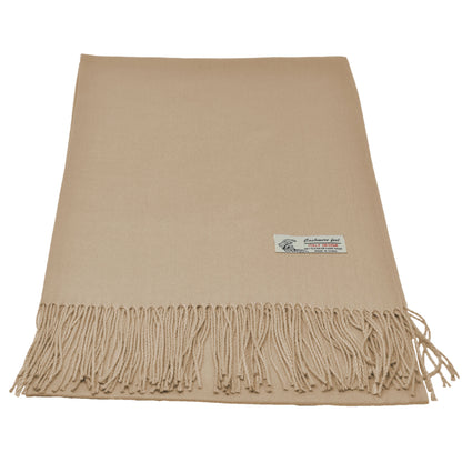 Unisex Plain Solid Winter Scarf Cashmere Feel Oversized Soft Shawl Wrap