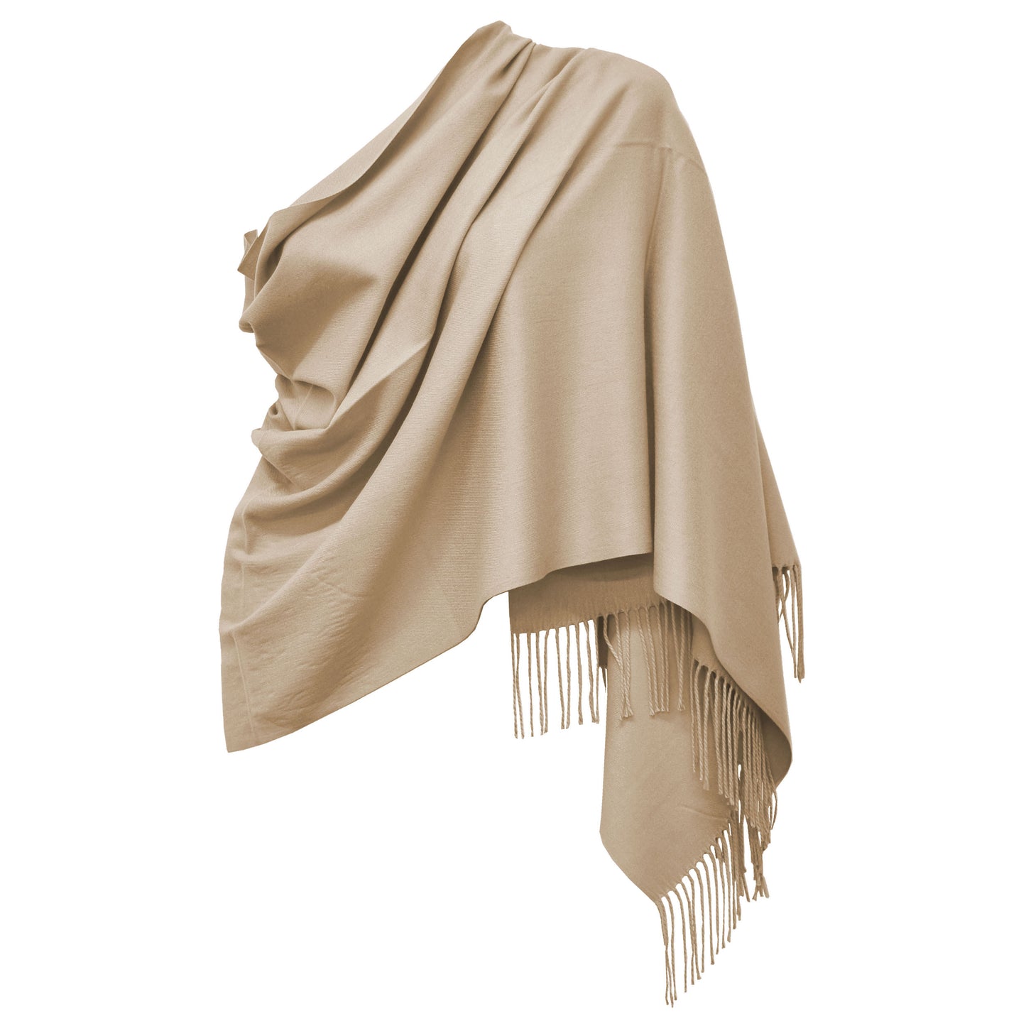 Unisex Plain Solid Winter Scarf Cashmere Feel Oversized Soft Shawl Wrap