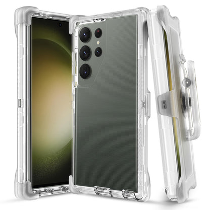 For Samsung Galaxy S26 S25 S24 S23 S22 S21 Plus Ultra Heavy Duty Shockproof Holster Case Cover with Belt Clip