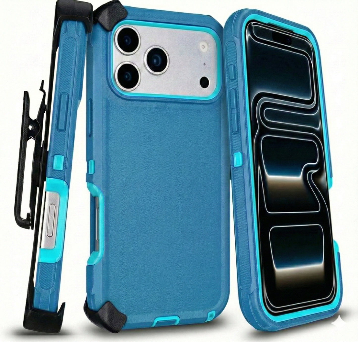 Heavy Duty Shockproof Holster Case For Apple iPhone 17 17e Air 16e 16 15 Plus 14 13 12 Pro Max Cover with Belt Clip