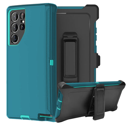 For Samsung Galaxy S26 S25 S24 S23 S22 S21 Plus Ultra Heavy Duty Shockproof Holster Case Cover with Belt Clip