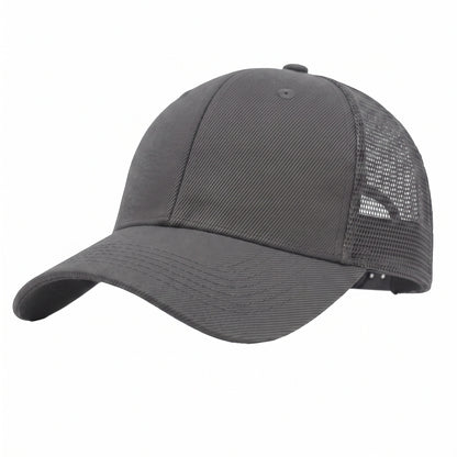 Unisex Mesh Back Baseball Cap Solid Breathable Sun Visor Plain Blank Trucker Hats Adjustable Caps