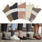 5 Pairs Women Classic Cable Knit Crew Socks Assorted Colors Mid Calf Boots Casual Socks
