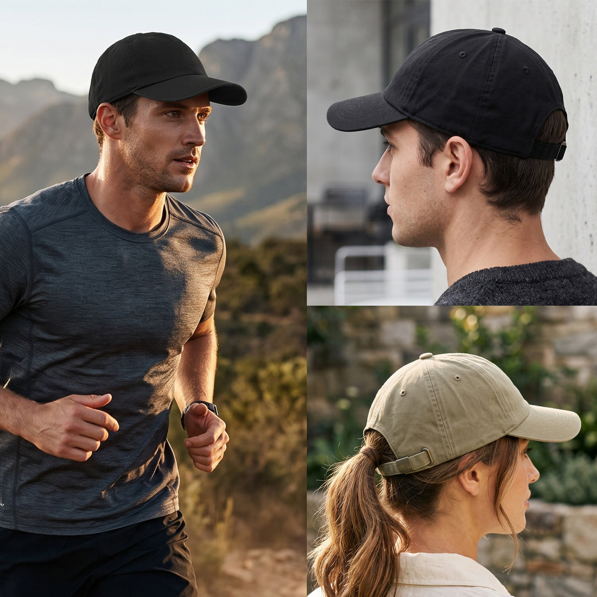 Unisex Baseball Cap 100% Cotton Plain Blank Dad Hats Low Profile Caps Buckle Adjustable