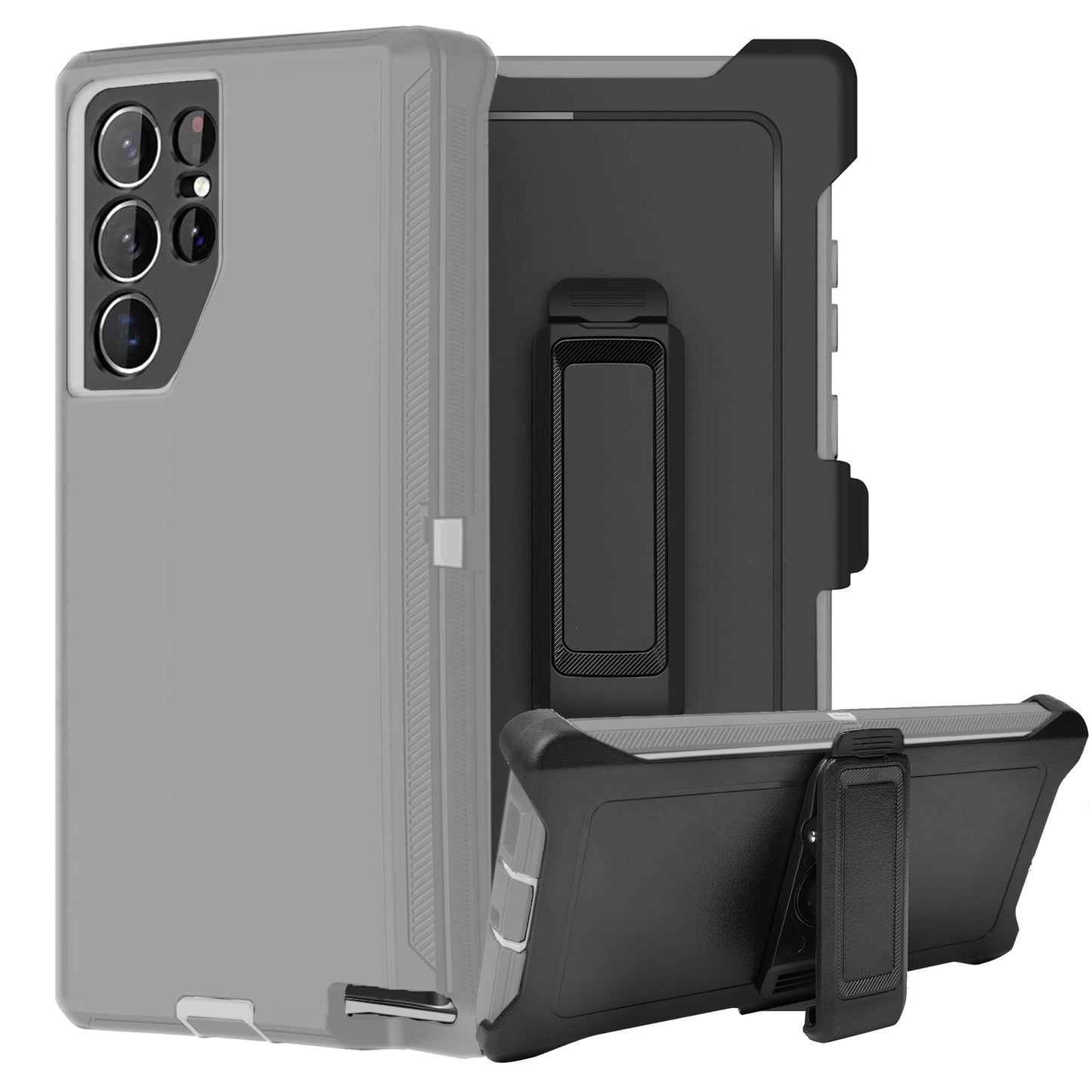 For Samsung Galaxy S26 S25 S24 S23 S22 S21 Plus Ultra Heavy Duty Shockproof Holster Case Cover with Belt Clip