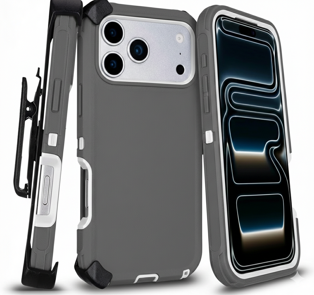 Heavy Duty Shockproof Holster Case For Apple iPhone 17 17e Air 16e 16 15 Plus 14 13 12 Pro Max Cover with Belt Clip