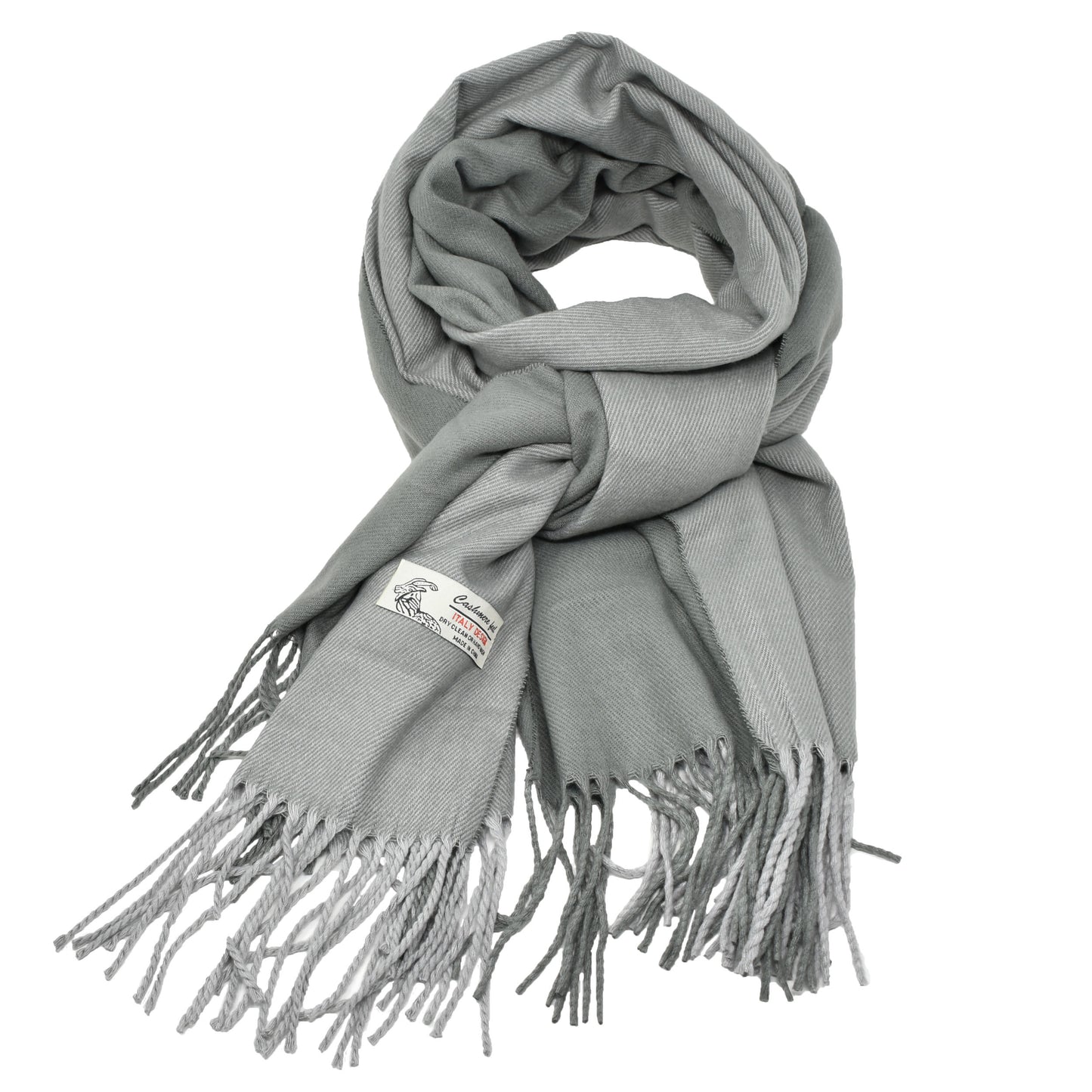 Womens Solid 2 Tones Winter Scarf Cashmere Feel Oversized Large Shawl Wrap