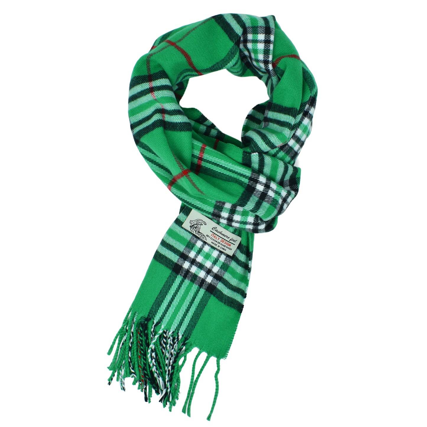 Unisex Winter Tartan Plaid Scarves Cashmere Feel Classic Super Soft Luxurious Scarf