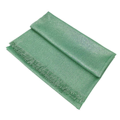 Women's Large Sparkling Glitter Metallic Soft Pashmina Shawl Wrap Scarf