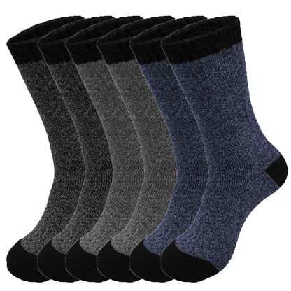 Men's Winter Thermal Heated Boots Warm Work Cotton Crew Socks Size 10-13