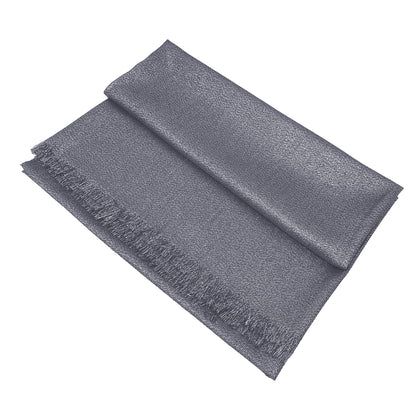 Women's Large Sparkling Glitter Metallic Soft Pashmina Shawl Wrap Scarf