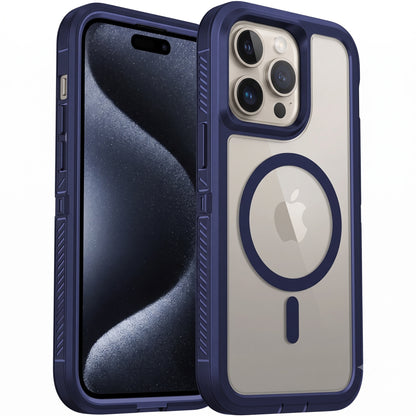 For Apple iPhone 15 15 Plus Pro Max Shockproof Magnetic Case Dual-Layer Compatible With MagSafe Cover