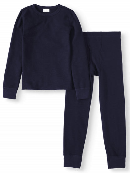 Men's Winter Waffle Knit Thermal Ultra Soft Long Johns 100% Cotton Underwear Set