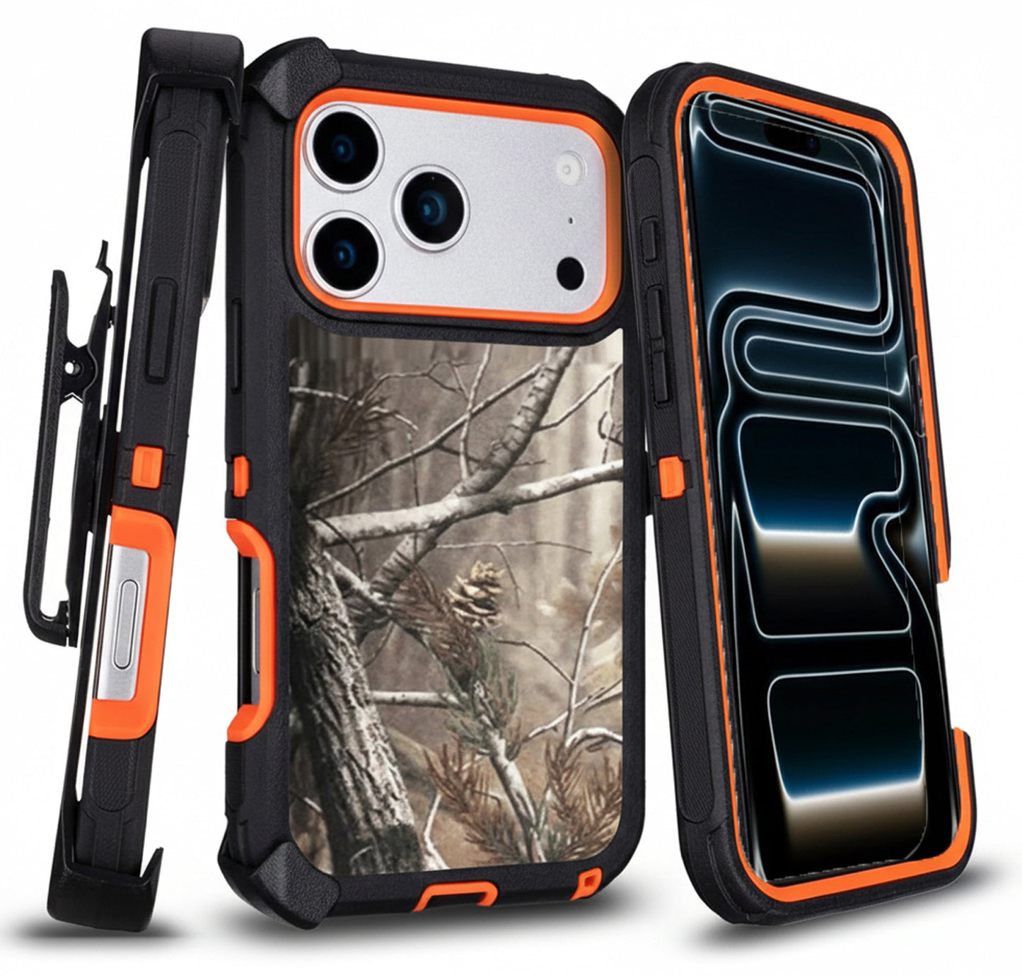 Heavy Duty Shockproof Holster Case For Apple iPhone 17 17e Air 16e 16 15 Plus 14 13 12 Pro Max Cover with Belt Clip