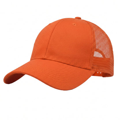Unisex Mesh Back Baseball Cap Solid Breathable Sun Visor Plain Blank Trucker Hats Adjustable Caps